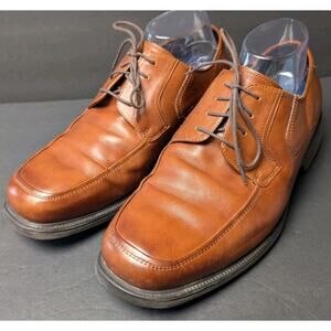 Florsheim Caramel Leather Dress Shoes MENS SIZE 11EEE Lace Up Oxfords Comfy Work